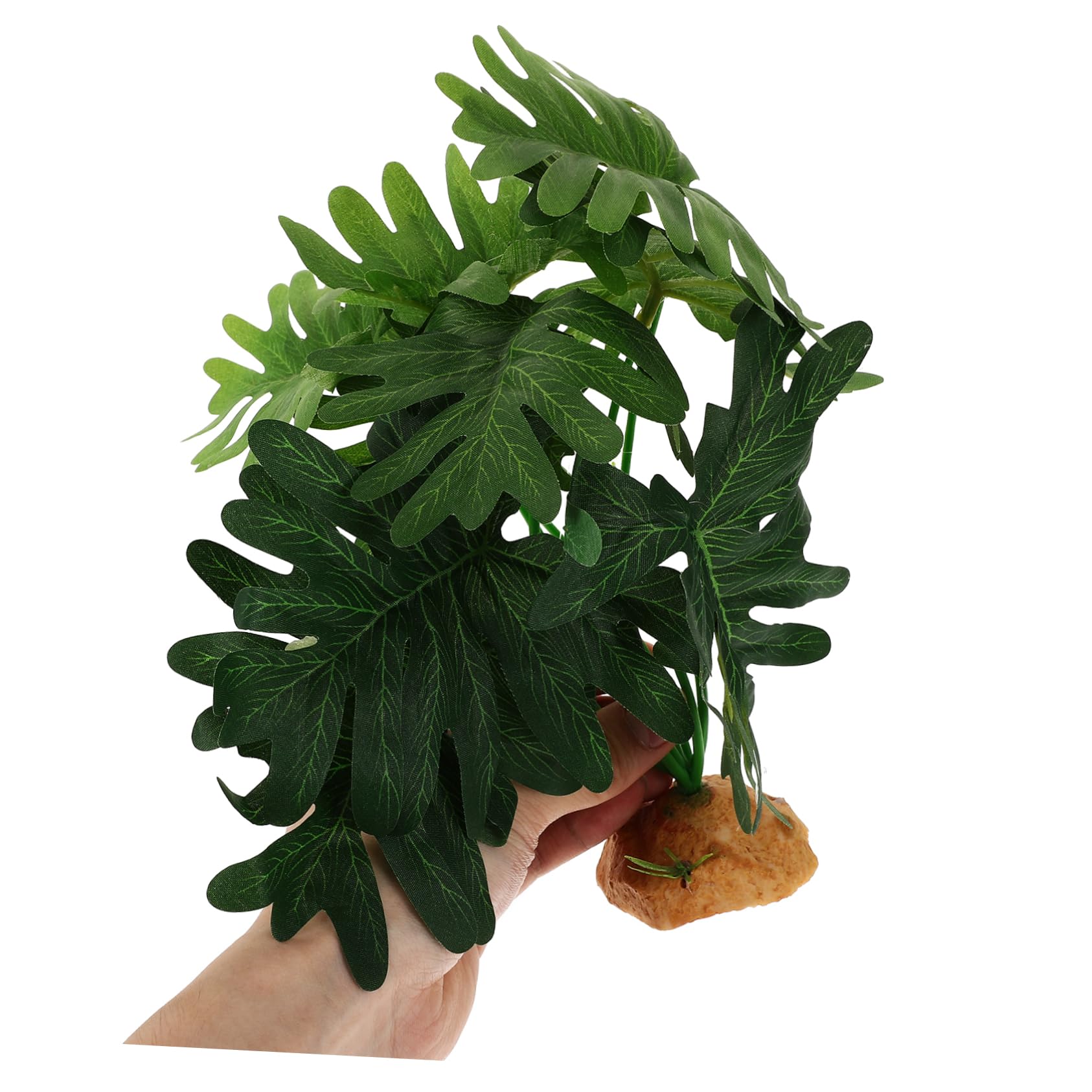 Toddmomy 5 Piezas Planta Falsa Reptil Decoración de acuarios decoración de Reptiles Hierba de Agua acuática Suministros de Acuario Plantas de Tanques de Reptiles terrario Paisaje Plantas