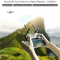 Vista 3 de Amplificador de señal para DJI Mavic Mini/Mavic 2/Pro/Air/Spark Dron, antena Yagi de 5.8 GHz + kit de refuerzo de señal parabólica