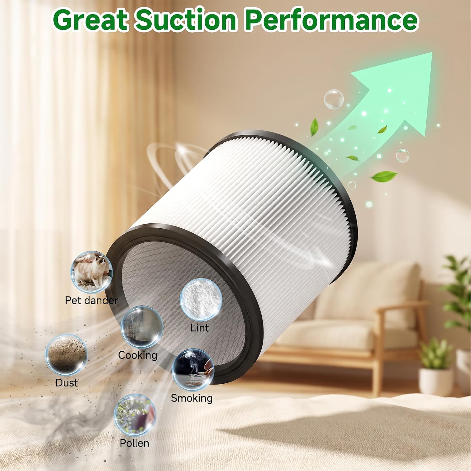 DXVC6910 Cartridge Filter Compatible with DeWalt 6-16 Gallon Wet/Dry Vacuum | Fits DXV06P DXV09P DXV10P DXV10PL DXV10SA DXV12P DXV14P DXV16P / NOT for DXV04T DXV05P DXV05S DXV06G DXV08S