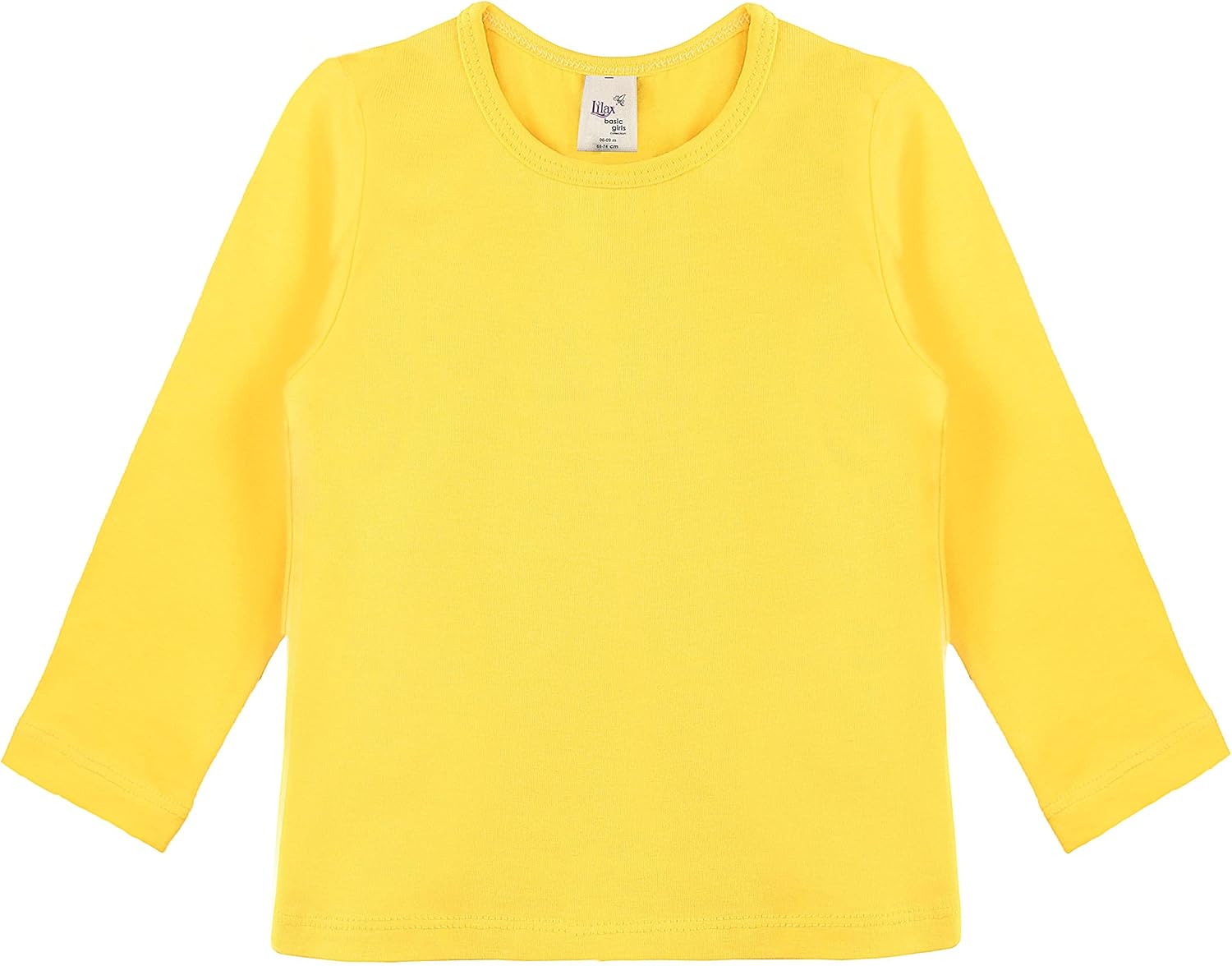 Lilax Girls' Basic Long Sleeve Round Neck Cotton T-Shirt - Image 2