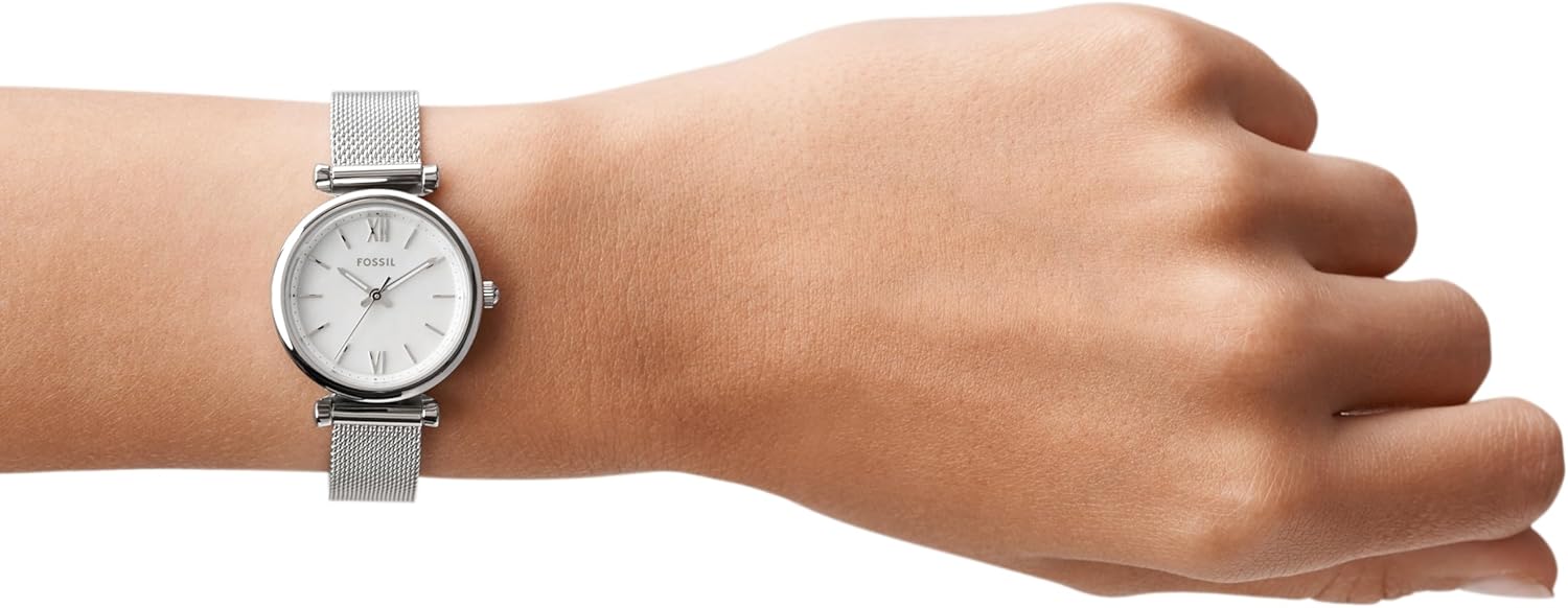 Fossil Women's Carlie Quartz Stainless Steel Three-Hand Watch - Image 3