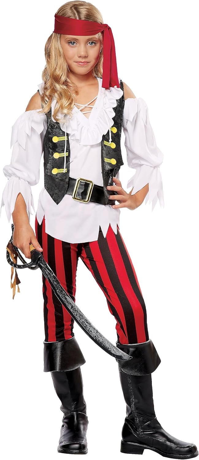 California Costumes Girl's Posh Pirate Costume X-Large (12-14)