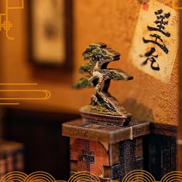 Wooden Dollhouse Craft Kit - Miniature Japanese Homes, Handmade DIY Building Projects, Authentic Details with Furniture Pieces | Mini House Building Set for Adults and Hobby Enthusiasts