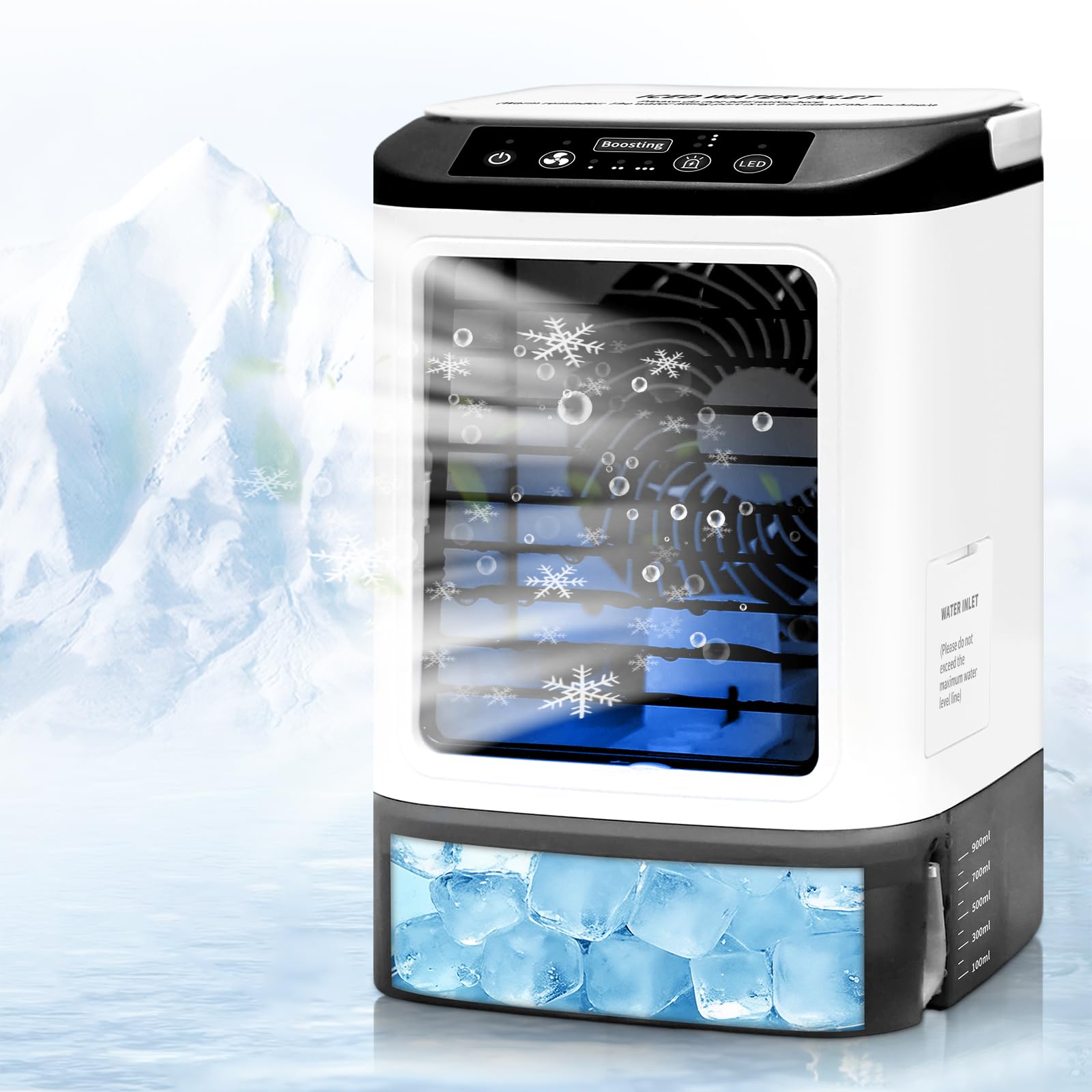 4-IN-1-Mini Air Conditioner,Portable Air Conditioner Fan,Personal Air Cooler-202605292014554