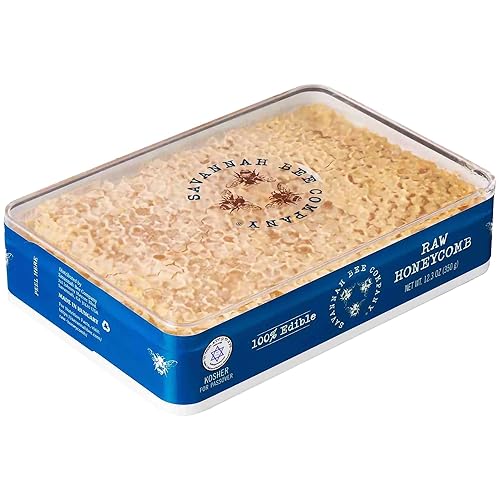 Panal de acacia pura cruda de Savannah Bee - Panal natural y sin filtrar (12.3 onzas)