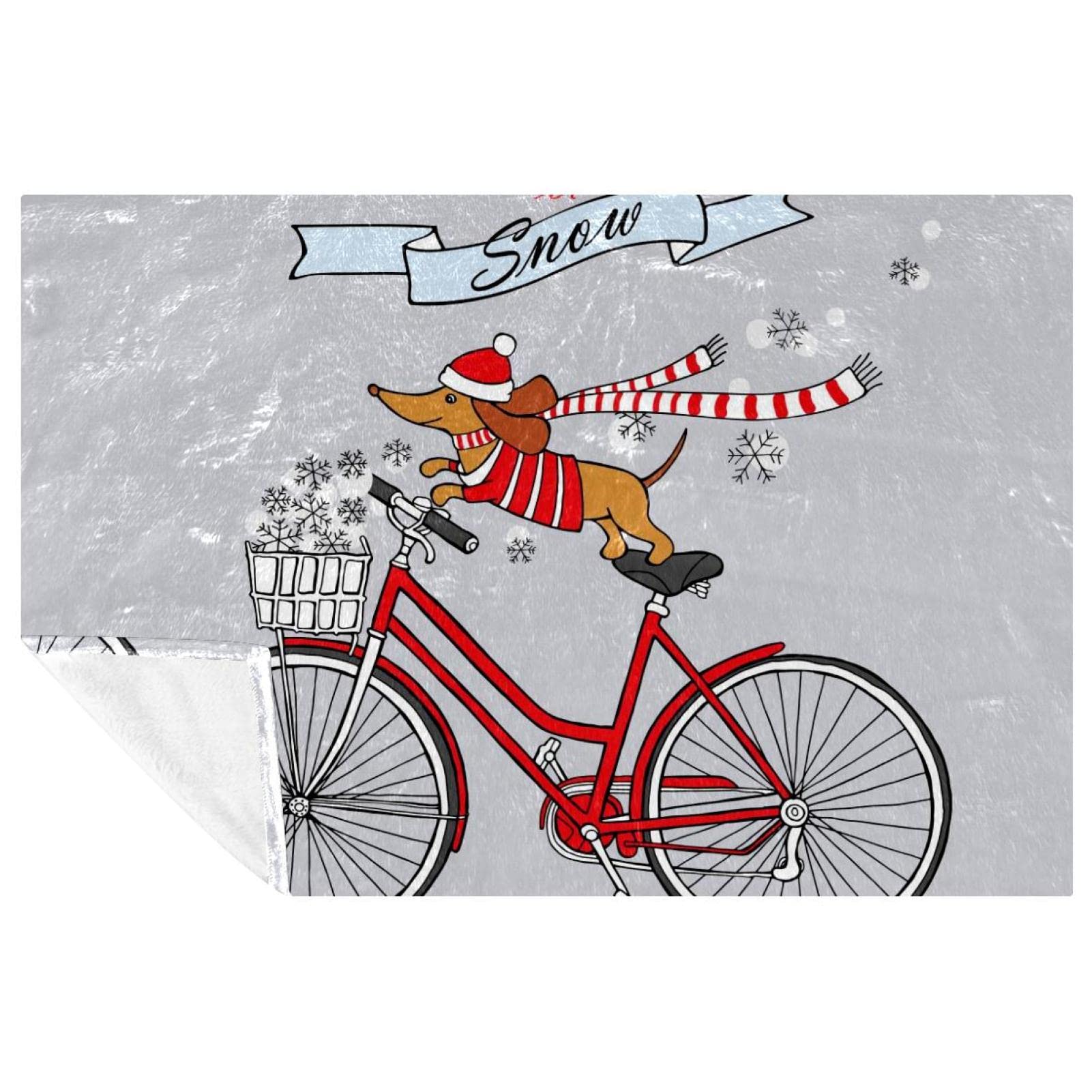 Couverture Père Noël en jersey 150x100 cm | Cadeau idéal plaid chaud