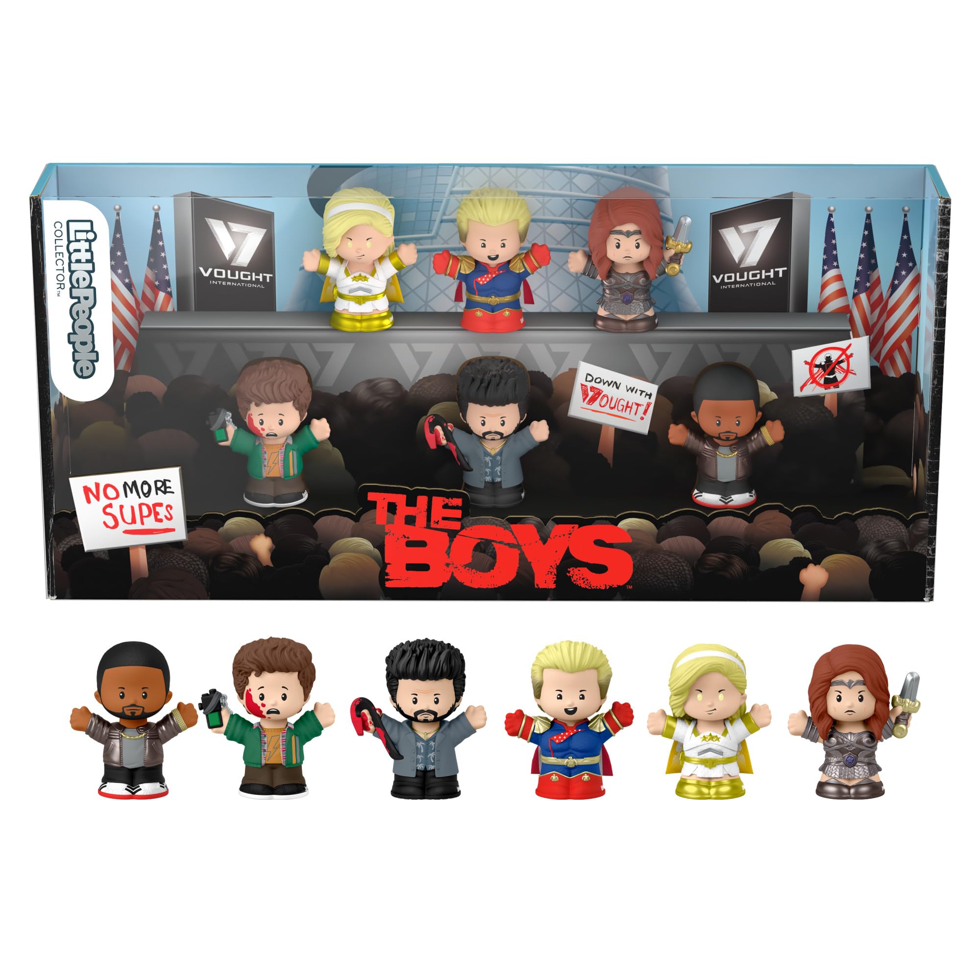 Littlepeople Collector The Boys, Set Edizione Con 6 Personaggi Della Serie Tv, Confezione Da Collezione Ispirata Alle Scene Della Serie​, Giocattolo Per Collezionisti, 17+ Anni, HVG72-image