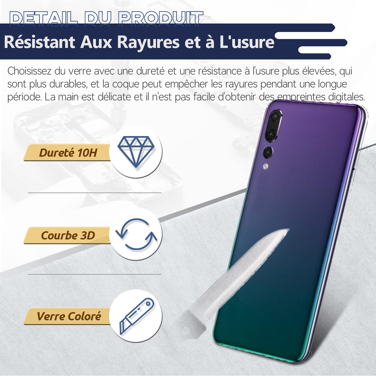 Pour Huawei P20 Lite Couvercle De Batterie Porte Arri&egrave;re Huawei P20lite