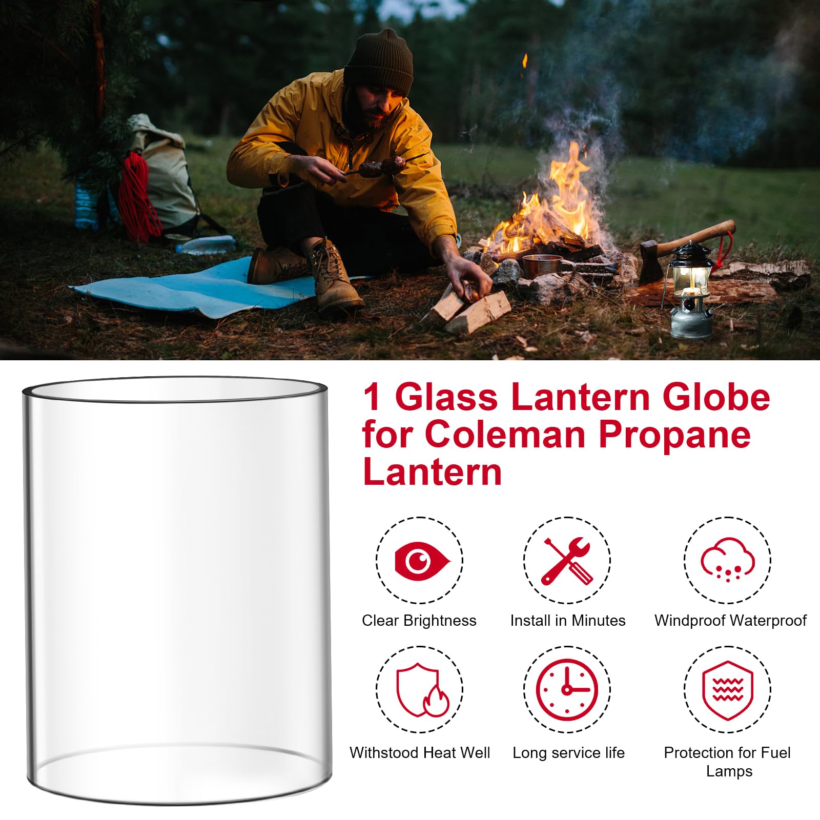 Amazon.co.jp: Coleman Lanterns Glass Glob Coleman Propane デュアル