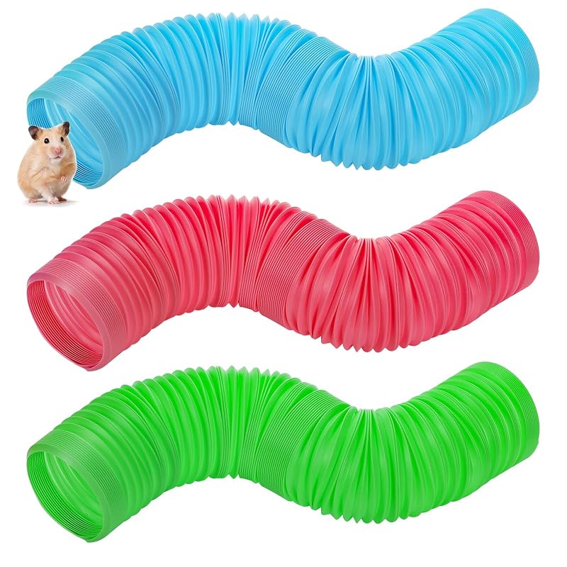 Túnel para Pequenos Animais ZENFUN de Plástico Dobrável, 3 Unidades