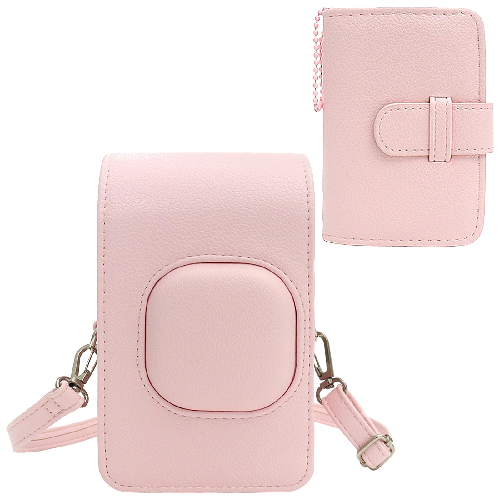 Protection Instax Mini Liplay Plus contre rayures et chocs avec étui cuir rose - 7