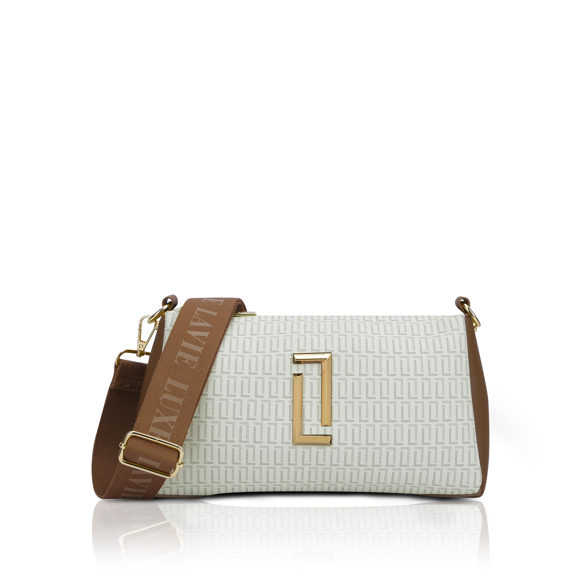 lavie luxe Women's Monogram Lizzy 3-Compartment Cross Body Sling Bag | Ladies Purse Handbag | Gift for Women-picture-46