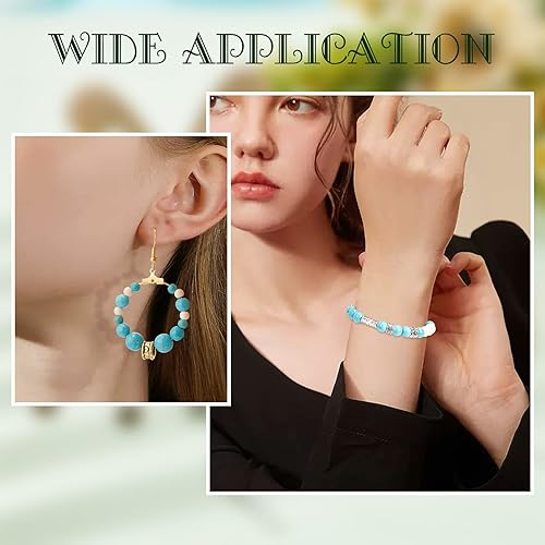 Miniatura 5 de SUNNYCLUE 1 caja de 150 cuentas de rastas, cuentas de pelo de agujero grande, cuentas de barba nórdica vikinga, cuentas de pelo africano, estilo