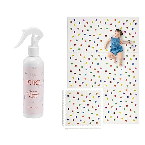 YAY! MATS Elegante tapete de juego para bebés y limpiador multiusos