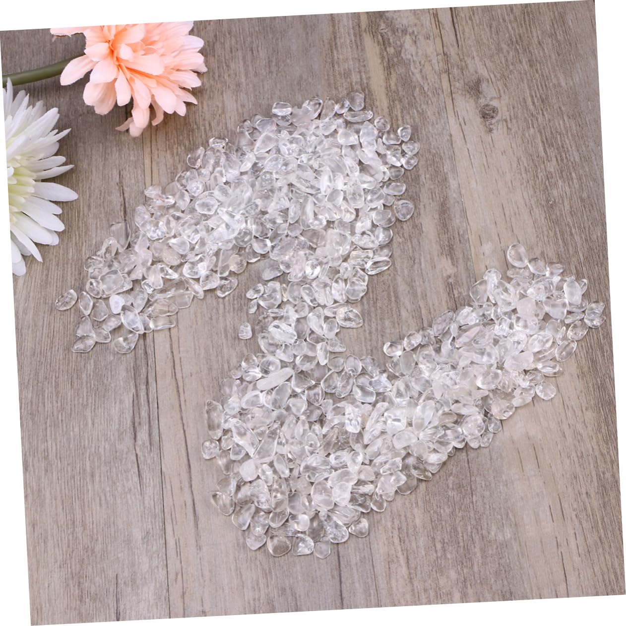 GRIRIW Fish Tank Pebbles Natural Crystal Gravel 400g Decorative Pebbles for Aquariums Terrariums Garden Flowerpot