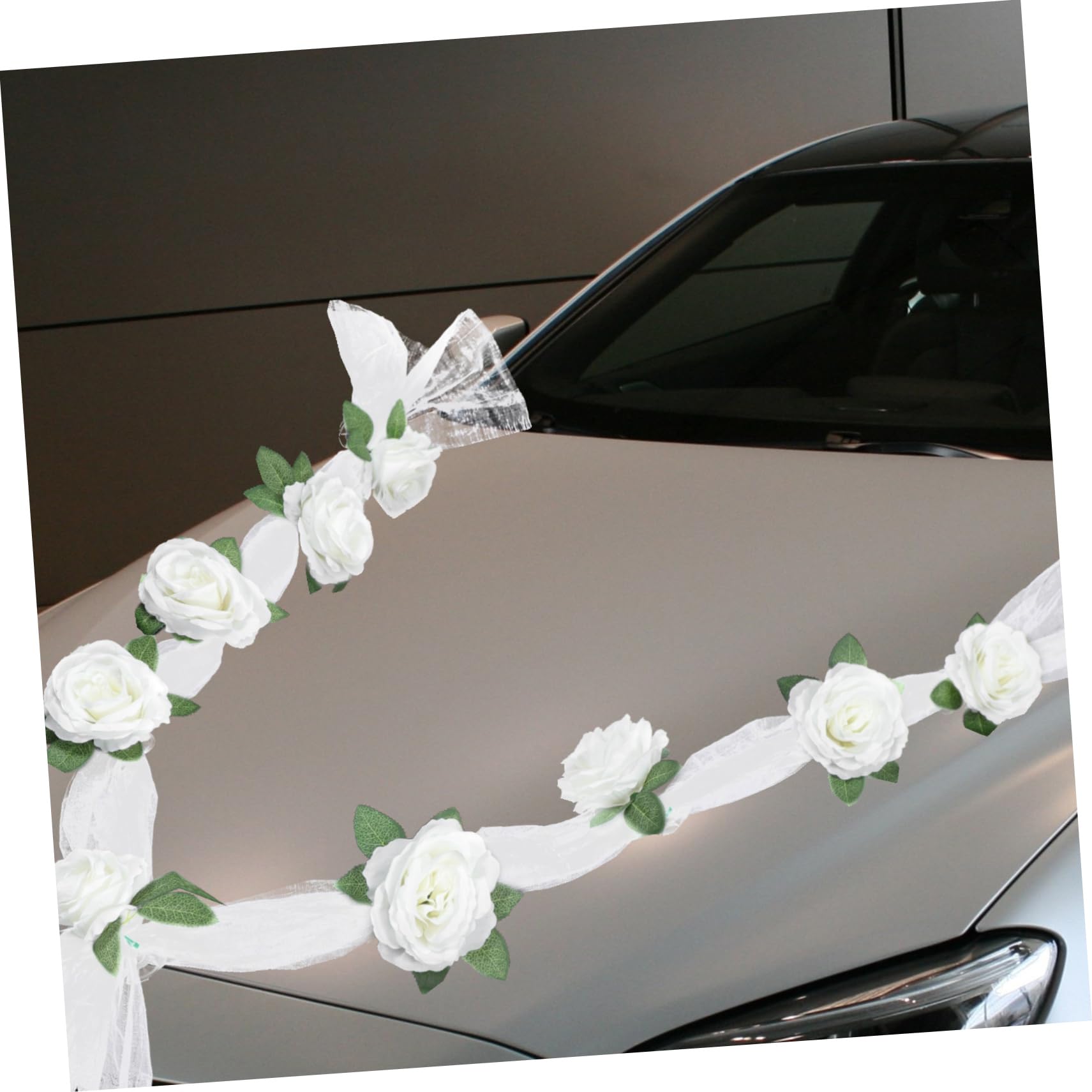 Alipis 3 Sätze Hochzeit Autogürtel hochzeitsdeko für Auto Hochzeitsauto Dekoration Tür Braut Anordnung Autodeko Hochzeitsauto schmücken Hochzeitsautoverzierung Schleife