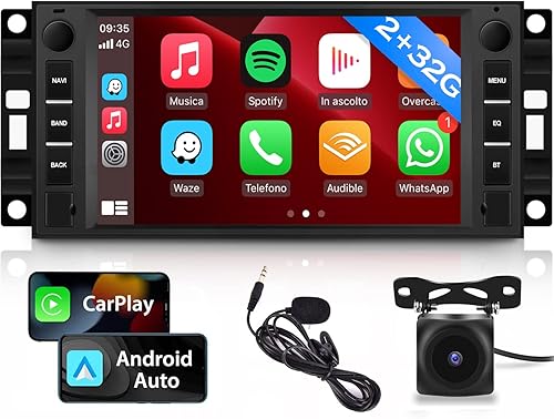 NHOPEEW Radio Android para Jeep Wrangler jkDodge RAMChrysler 300C compatible con Apple Carplay y Android Auto 2 GB  32 GB en el tablero GPS de disponible en Yaxa Colombia