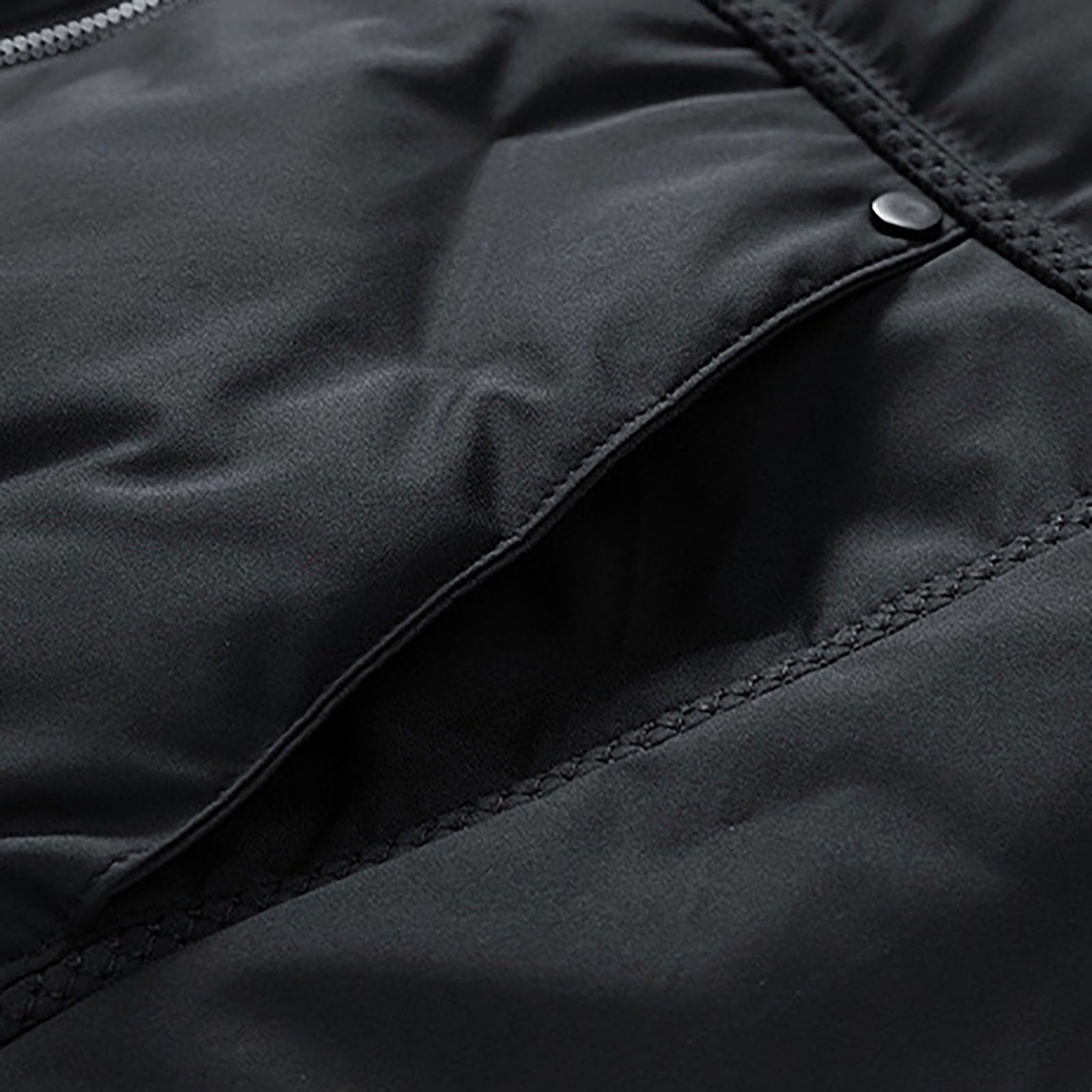 Chaqueta de invierno larga para hombre de invierno, parka con capucha, resistente al viento, impermeable, cálida, acolchada, con capucha