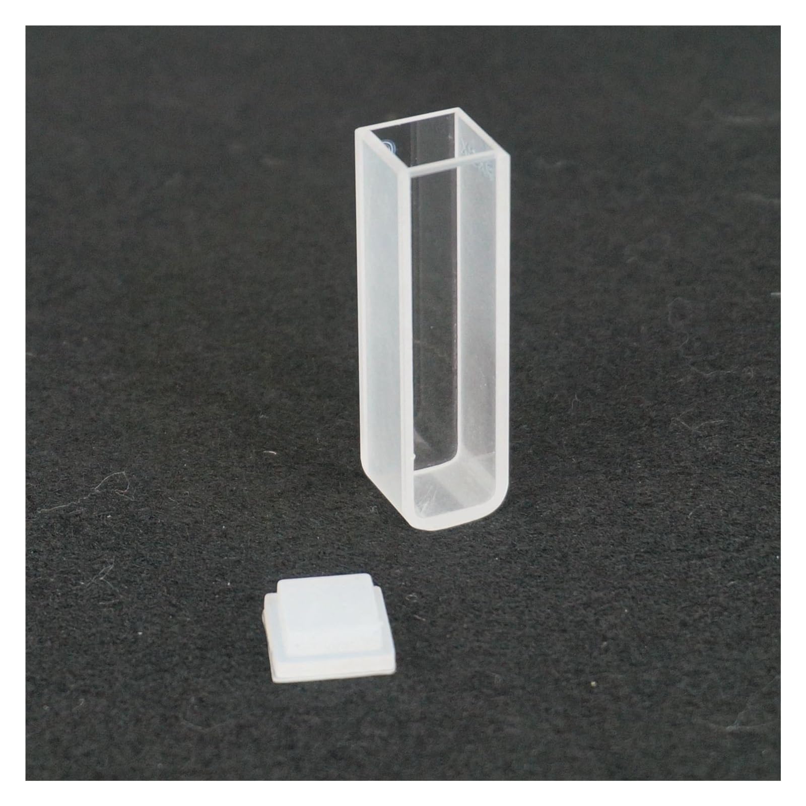 Cubeta de cuarzo, Celda de cubeta cuarzo JGS1 con tapa for espectrofotómetros, 3,5 ml, 10 mm longitud recorrido, paquete 2