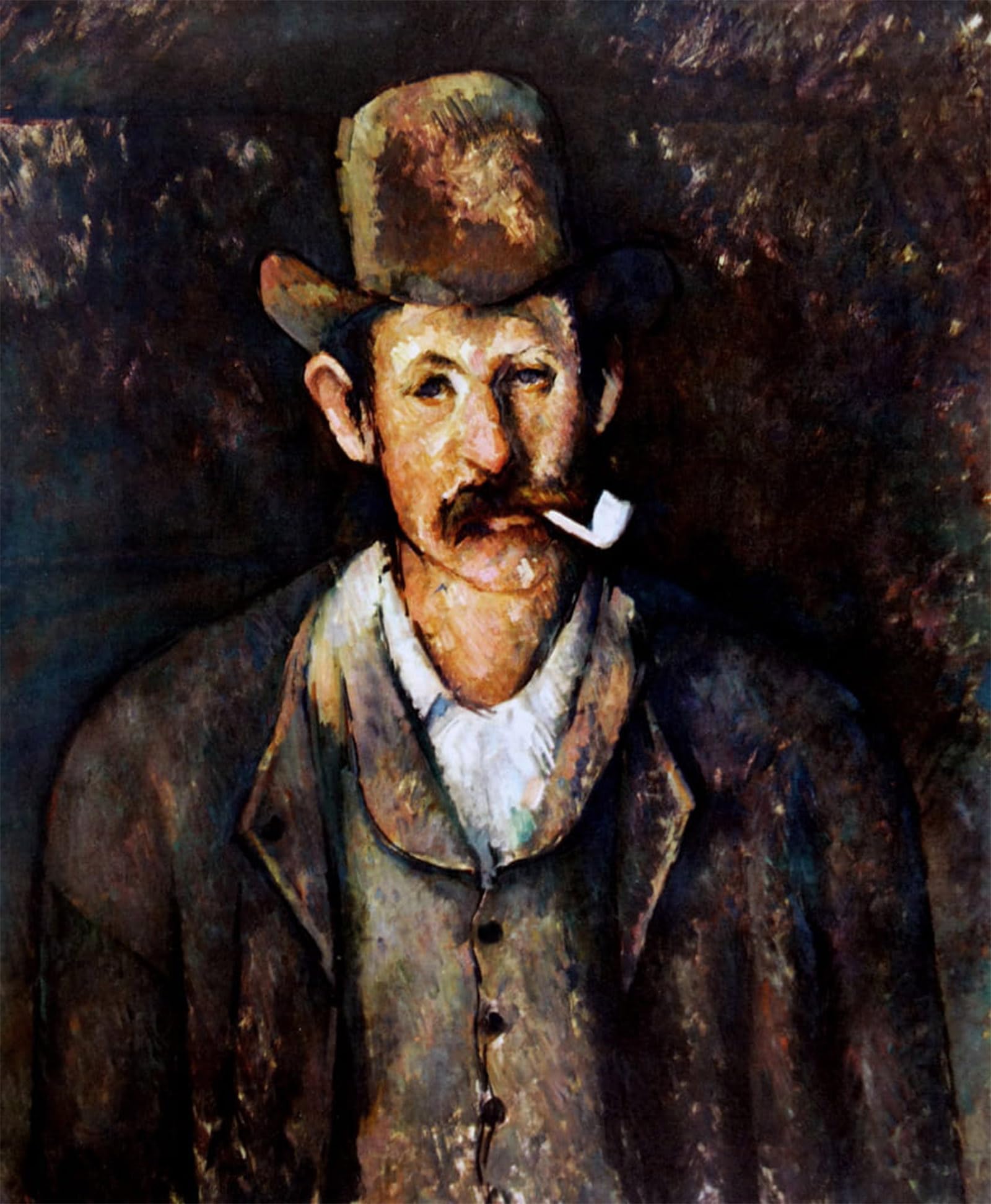 ARTXLXXBN Famous Prints Artwork Pictures Poster Painting Art man with a Pipe by Paul Cézanne Artwork Landscape Pictures for Home Decor 60x90cm