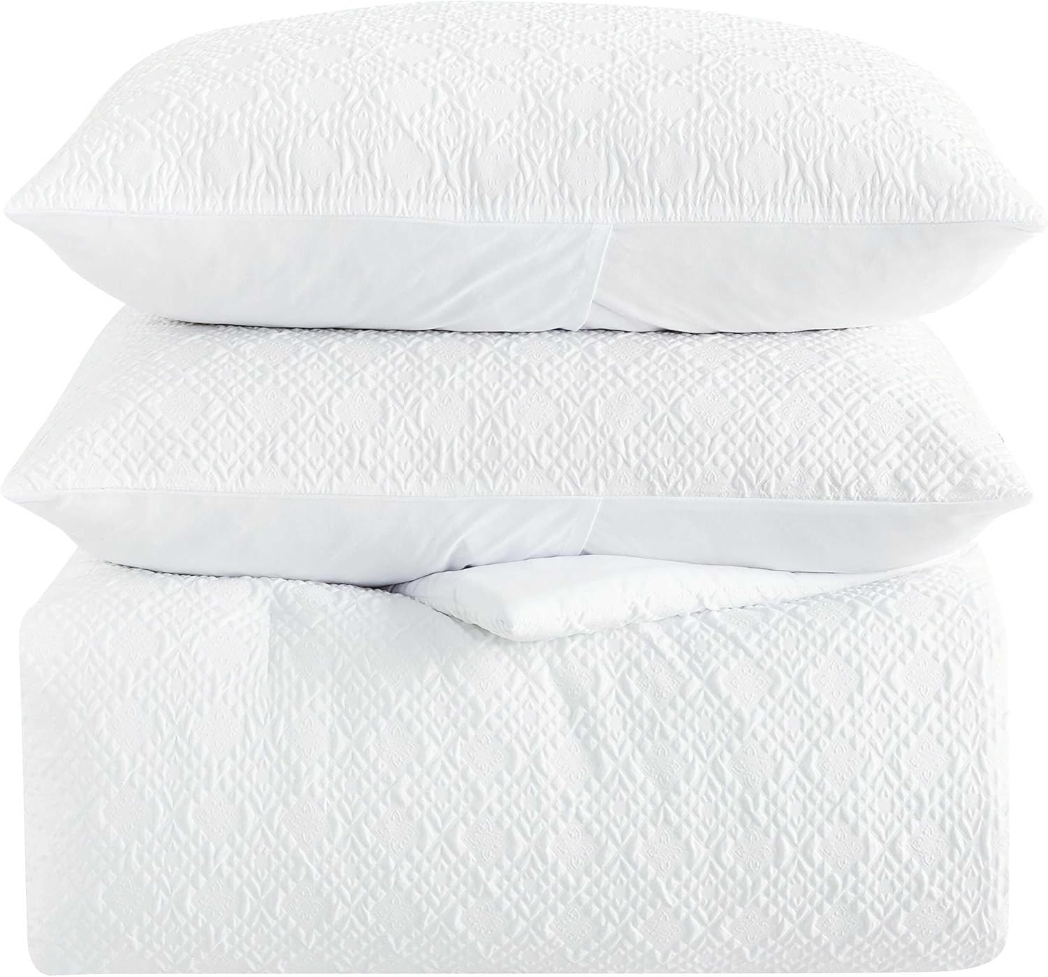 Wrangler - Queen Comforter Set, Soft & Smooth Bedding, Wrinkle-Resistant, 8 Piece Bed Set with Matching Sheet Set, Pillowcases and Throw Blanket for Couch or Bed (Sedona Geometric White)