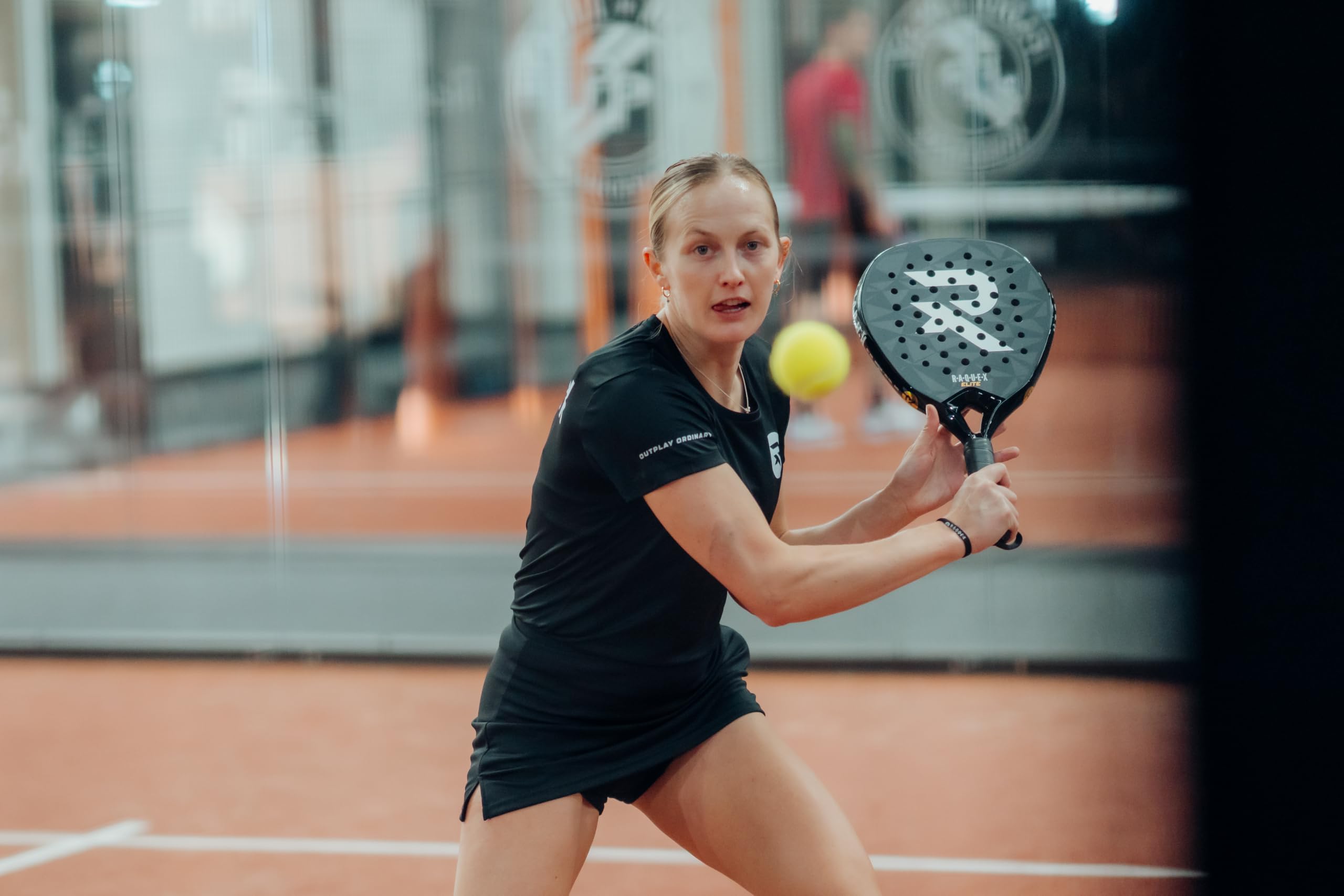 Raquex Elite Padel Racket – Advanced Racquet - 18K Carbon Frame, Reactive ImpactCore Eva 15 Foam, Diamond Shape, Twin-Tube System for Durability + Wrist Strap