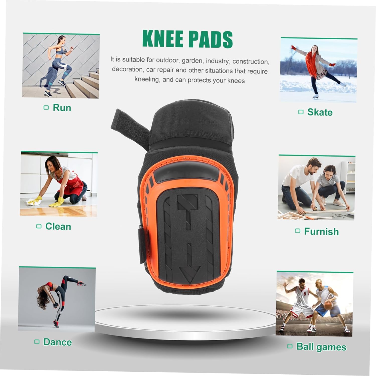 1pair Professional Knee Pads Comfortable Cushions for Outdoor for Landscaping Gardening and Construction Use