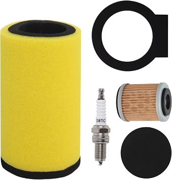 Podoy 1YW-14451-00-00 Air Filter Compatible with Yamaha Timberwolf 250 YFB250 Big Bear 350 Moto-4 250 350 Kodiak 400 Big Bear 4x4 1987-1999 with Oil Filter and Spark Plug
