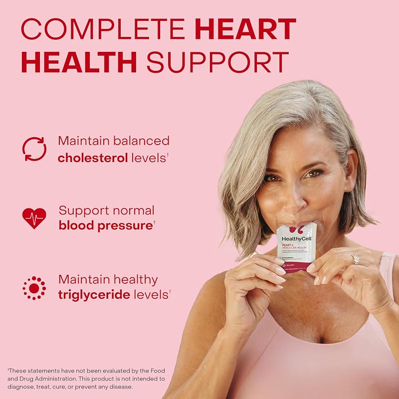 HealthyCell Heart & Vascular Health Daily Liquid Supplement - 30 Gel Packs image 3