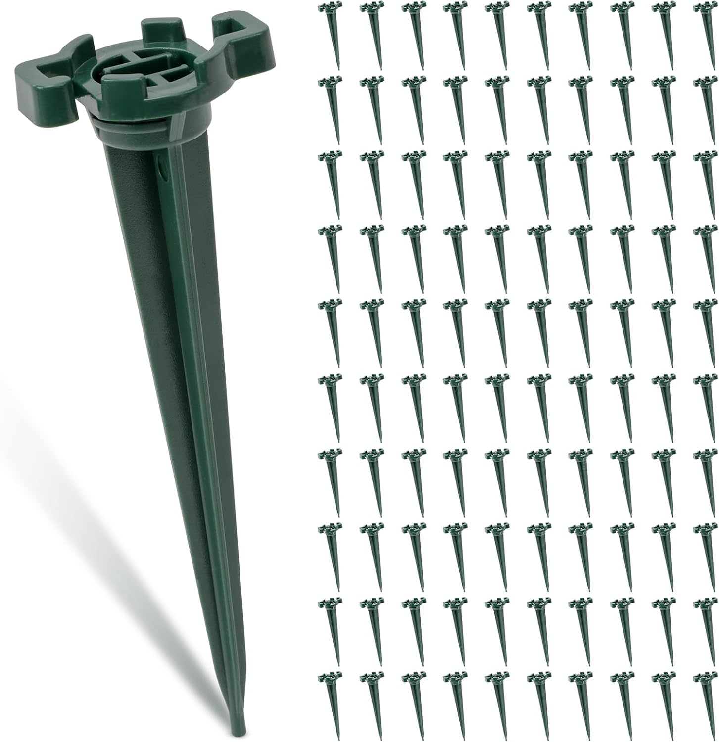 CEWOR 100pcs Christmas Yard Stakes, 4.5 Inch Plastic Light