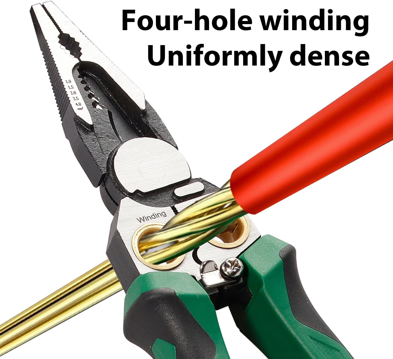 Pro 8-in-1Wire Stripper，Wire Stripping Tool with Voltage Tester, Cable Cutters with Plier, Twister, Crimper, Splitting, Wire Stripper Tool for 12-250V AC/DC for Electrician Work