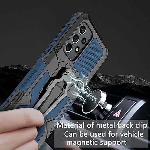 Miniatura 3 de Funda compatible con Samsung Galaxy A53 5G con protector de pantalla integrado, protección completa, parte trasera dura con parachoques suave,