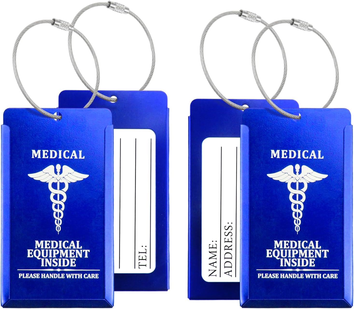 Custom Medical Equipment Luggage Tags (2-Pack) – Waterproof & Durable Custom Medical Equipment Luggage Tags (2-Pack) – Waterproof & Durable