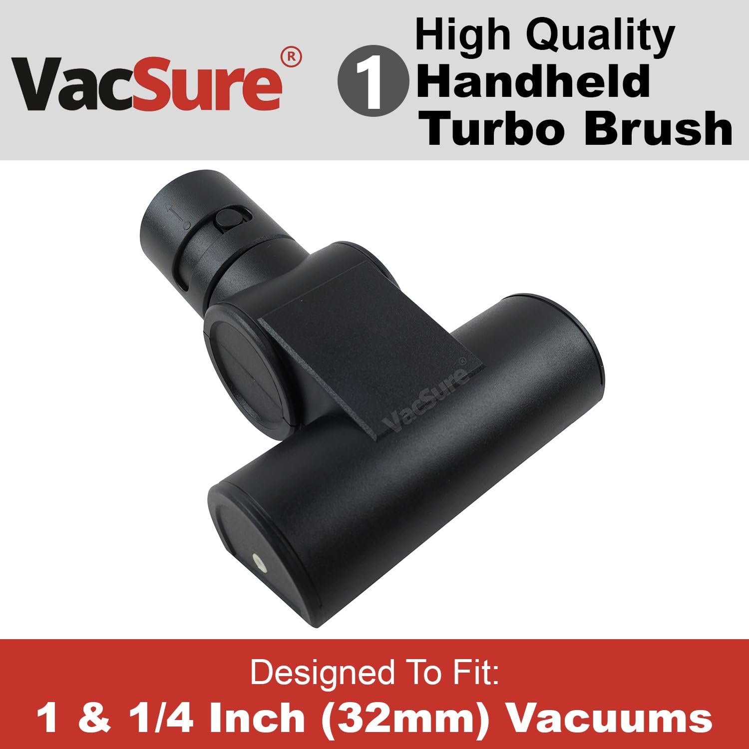 VacSure Hand Held Premium Turbo Brush Vacuum Attachment Tool