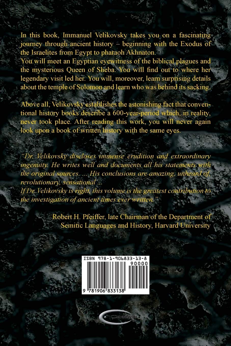 Ages in Chaos I: From the Exodus to King Akhnaton