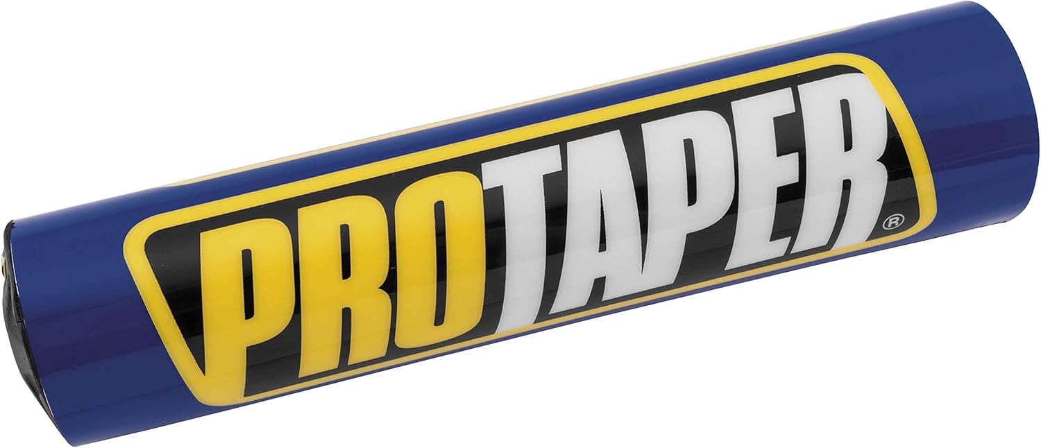 Pro Taper Molded 8-inch Handlebar Pad in blue with yellow and white Pro Taper logo