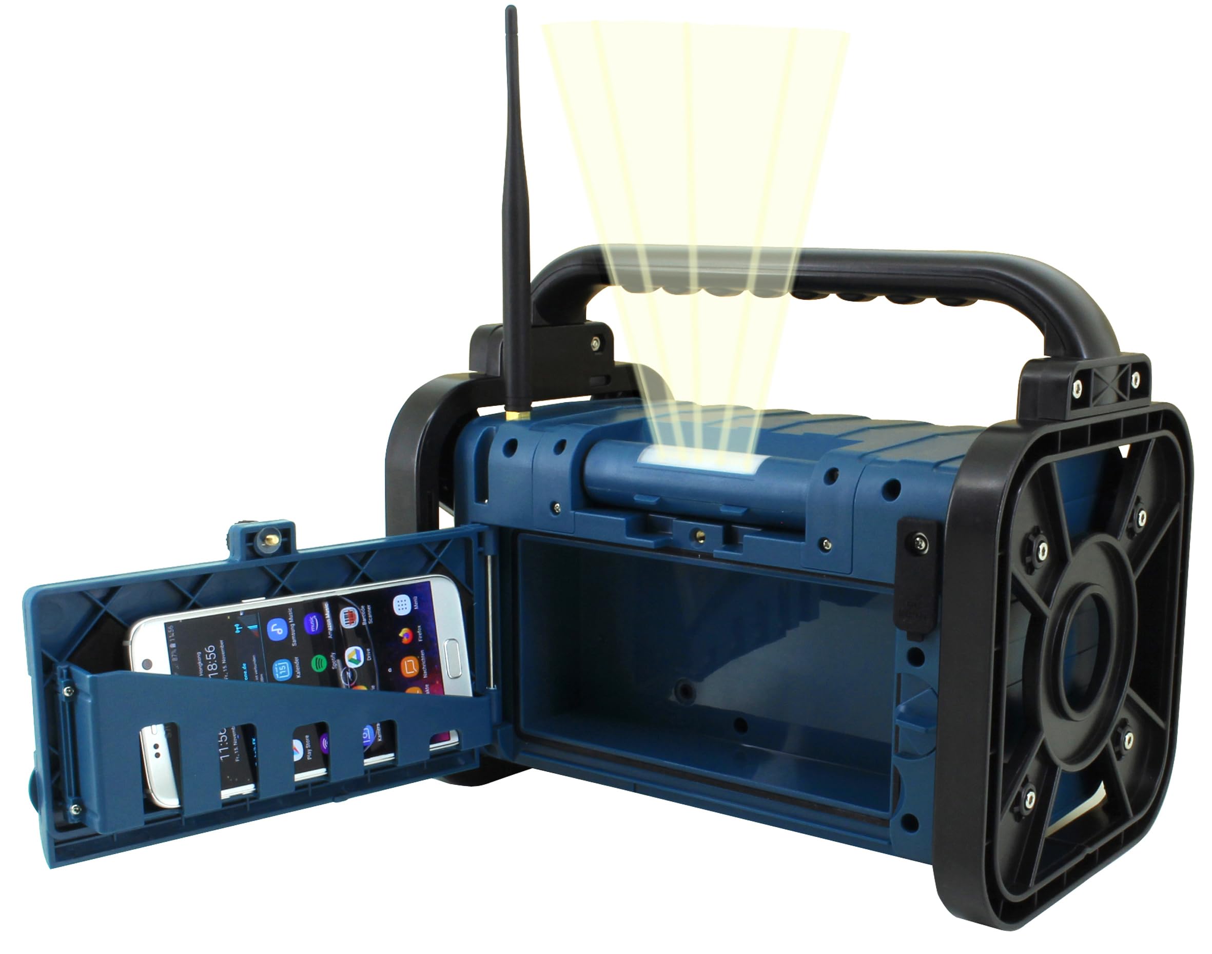soundmaster DAB85BL Radio de Chantier Dab+, FM AUX, Dab+, FM Bleu, Noir