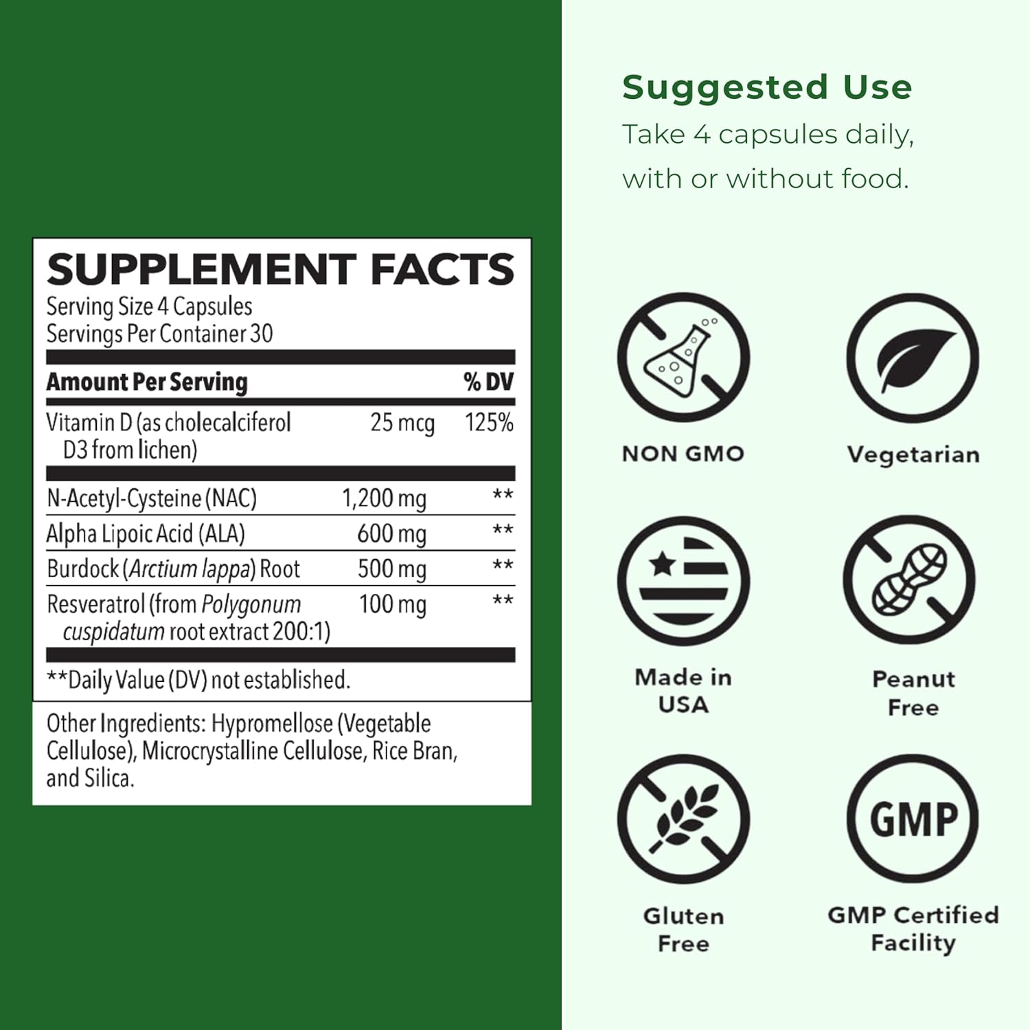 LifeSeasons Kidney Support Supplement – Cellular Protection with NAC, Alpha Lipoic Acid, Resveratrol, Burdock Root & Vitamin D3 – Supports Detox, Oxidative Stress & Renal Function – 120 Capsules - Image 5