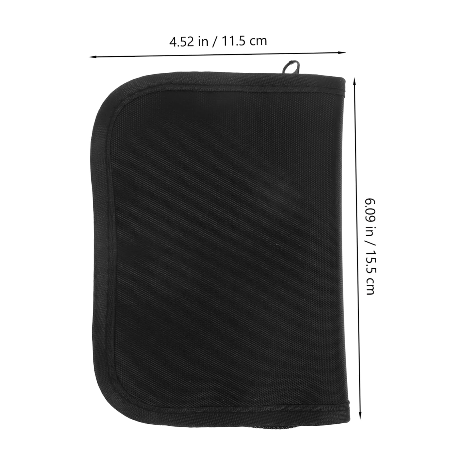 FRCOLOR Portable Case for Supplies Black Travel Organizer Bag Multiple Compartments