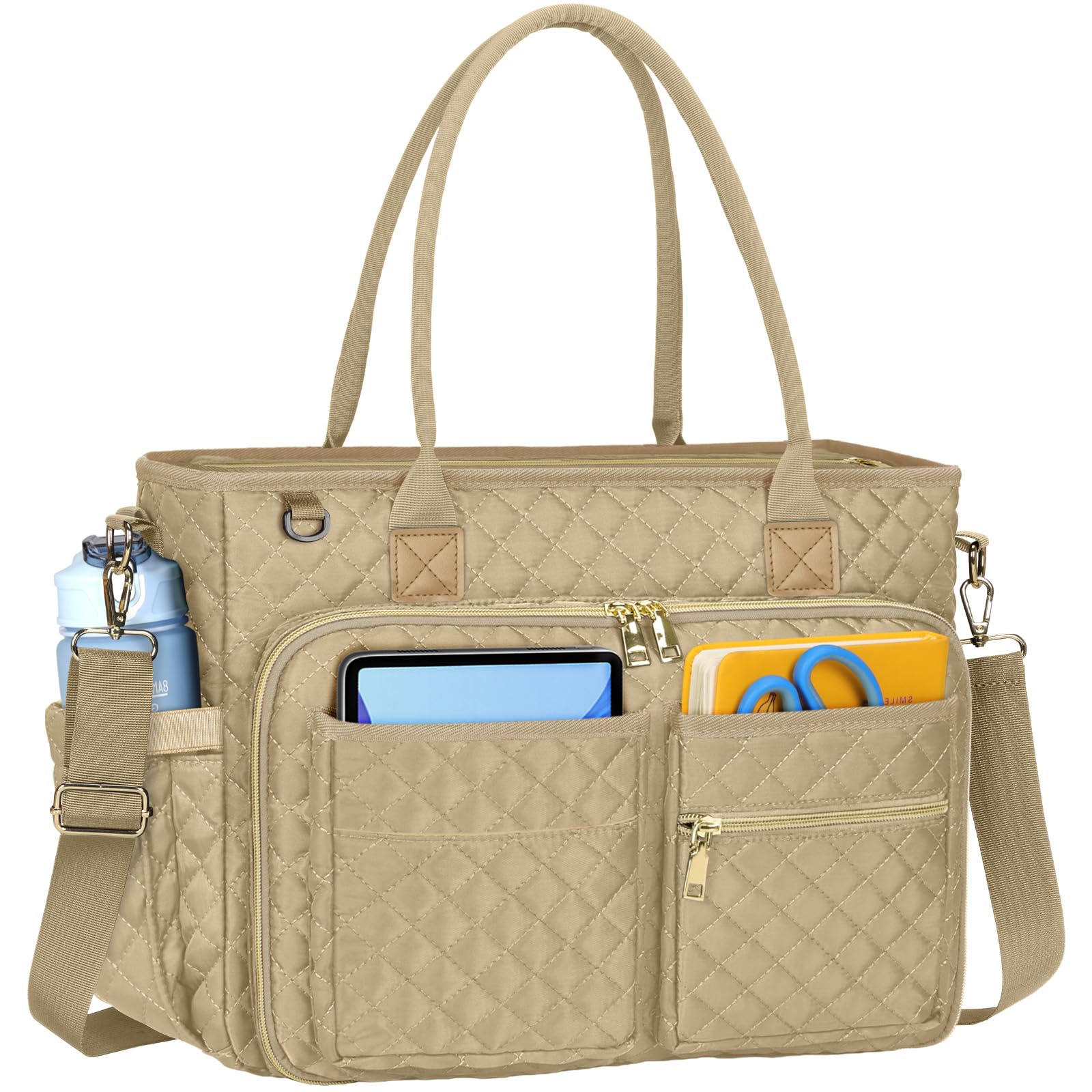 RAINSMORE Lehrertasche 15.6 Zoll Laptoptasche Damen Aktentasche mit Isolierter Tasche Arbeitstasche Damen für Krankenschwestern, Lehrer, Universität, Business