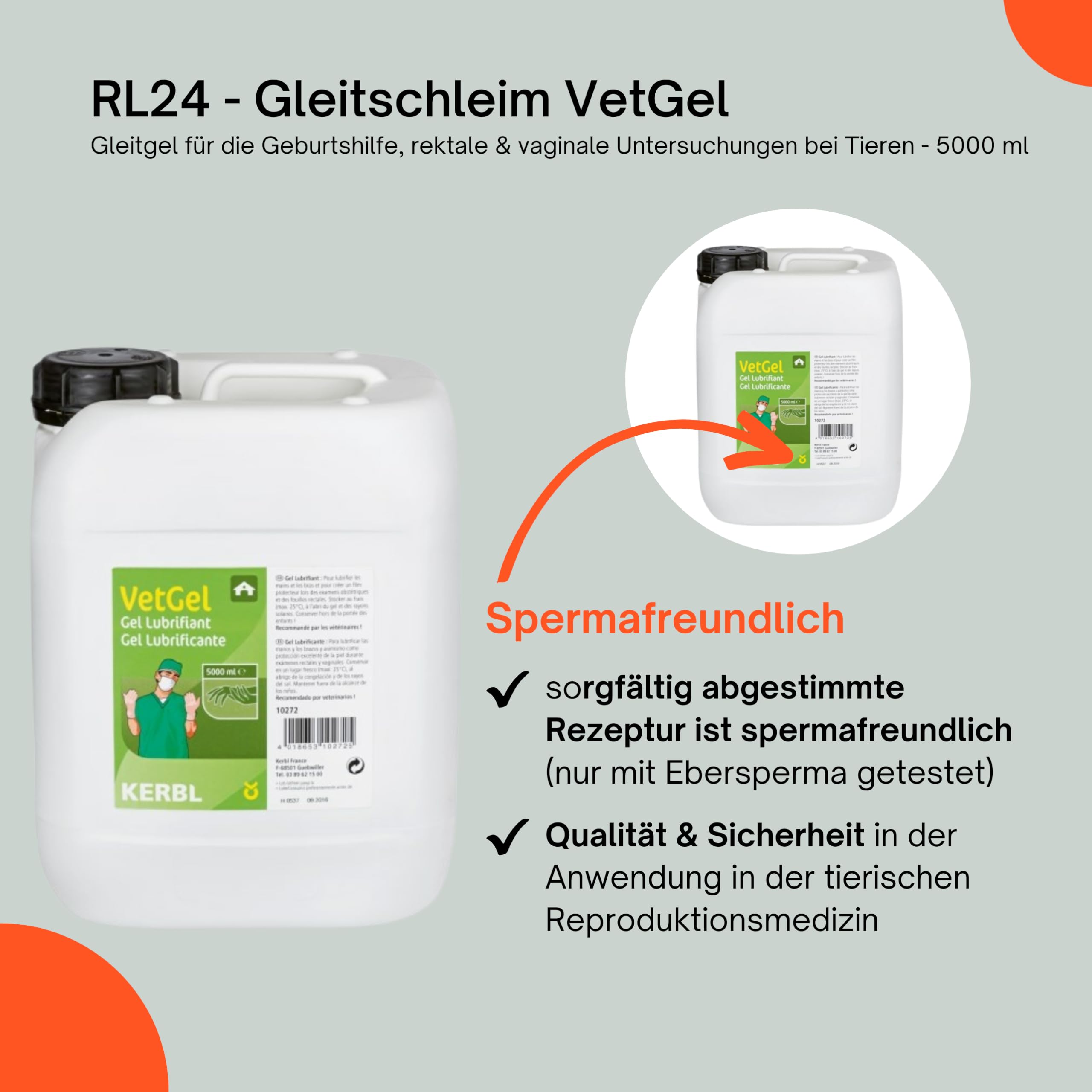 RL24 - Gleitschleim VetGel | Veterinr Gleitgel | Gleitmittel als  Hautschutz bei Geburtseingriffen, Rektal- & Vaginaluntersuchungen |  Geburtshilfezubehr bei Tieren | 1 x 5000 ml : Amazon.de: Gewerbe,  Industrie & Wissenschaft