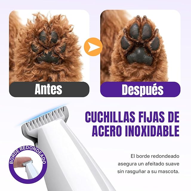 Foto 3 de 8 de Mcbazel Cortapelos Patas de Perro con Luz LED y UV
