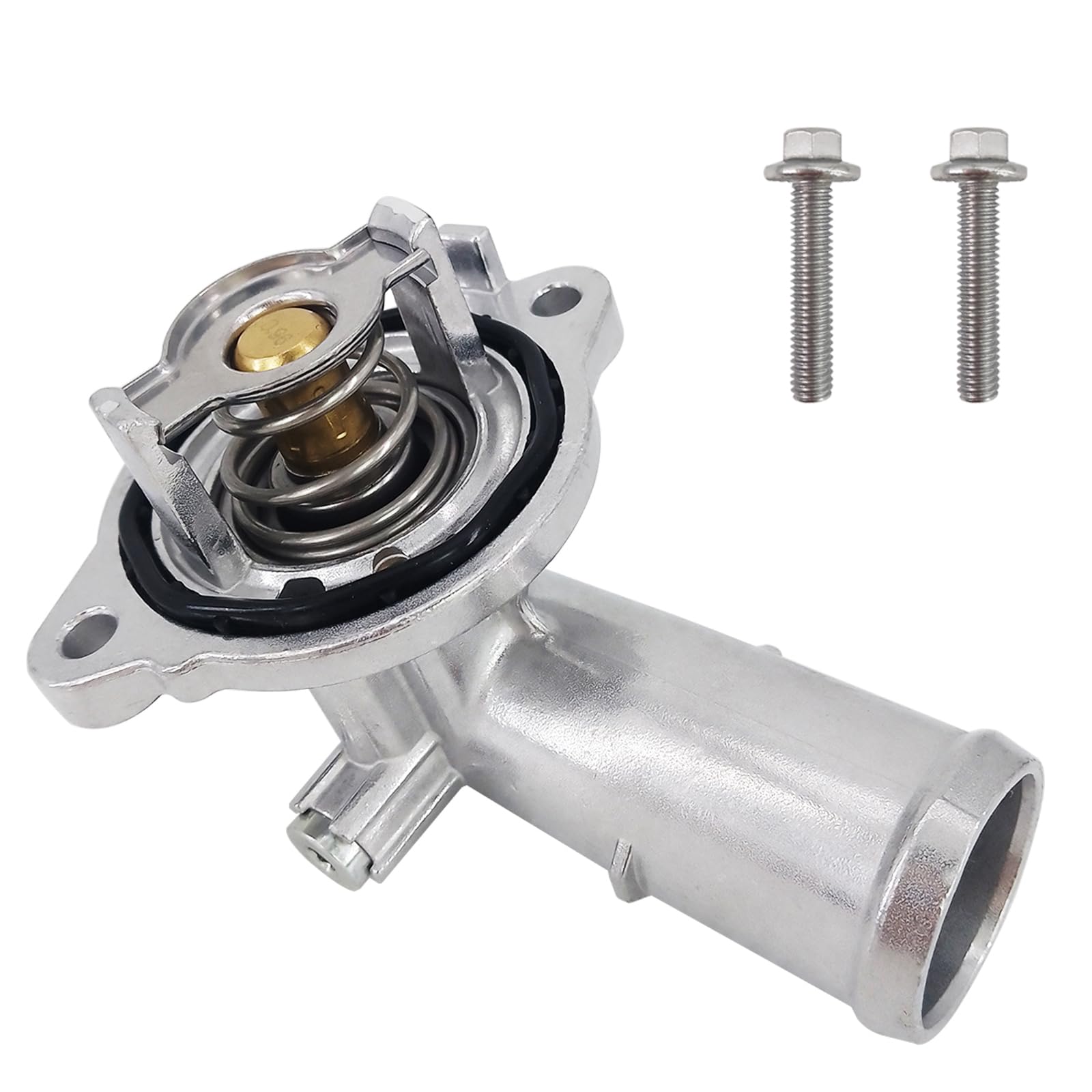 Coolant Thermostat Housing Assembly & 2 Screws Compatible with for Jeep Grand Cherokee 2011-2015 for Dodge Durango 2011-2015 for Wrangler JK 2012-2018