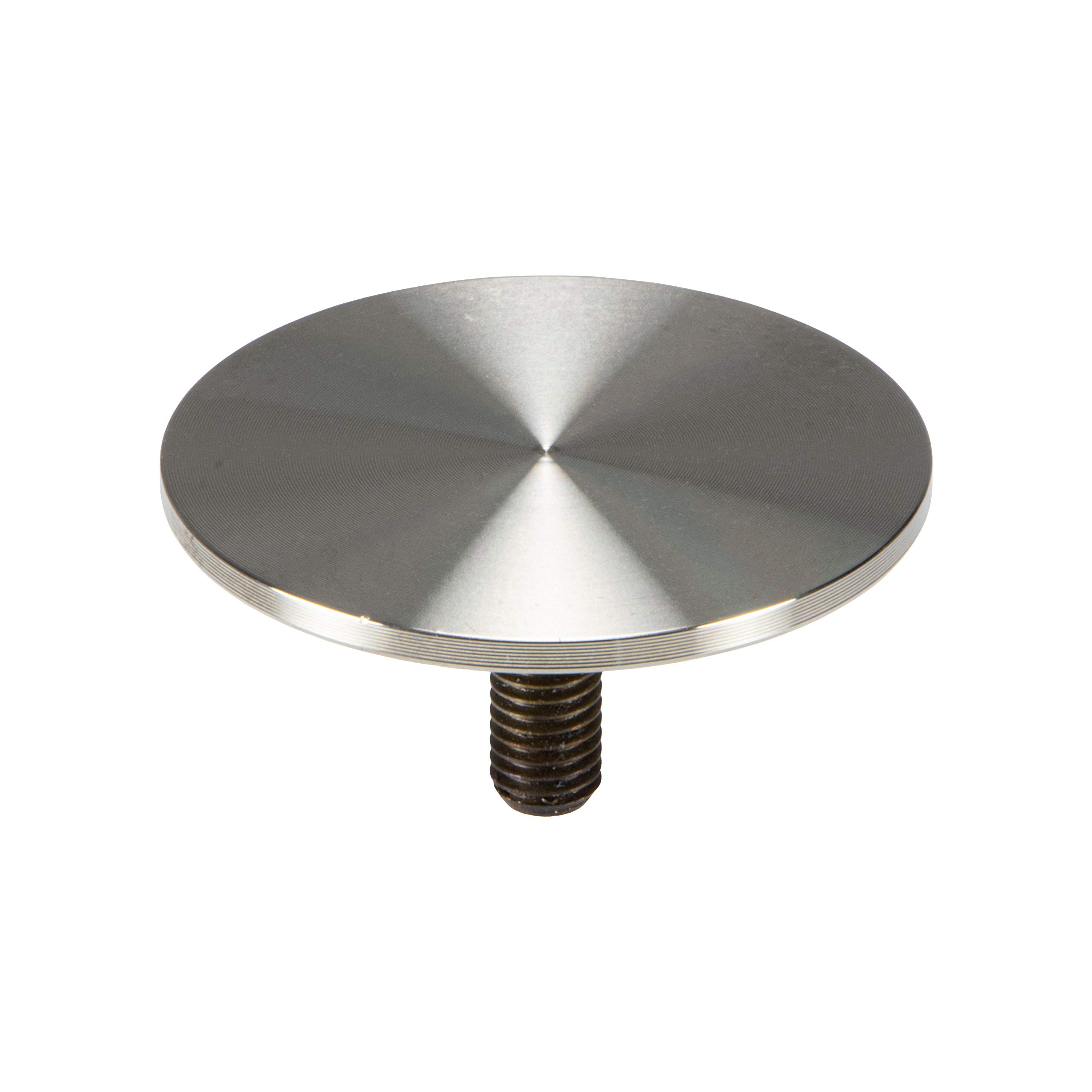 Dischi Girevoli Per Tavoli In Vetro PATIKIL 30mm X M6 Vetro Tavolo Top Adattatore, 4pz Rotondo Alluminio Disco Per Tè Tavoli, Argento Tono Adattatore Per Vetro Tavolo