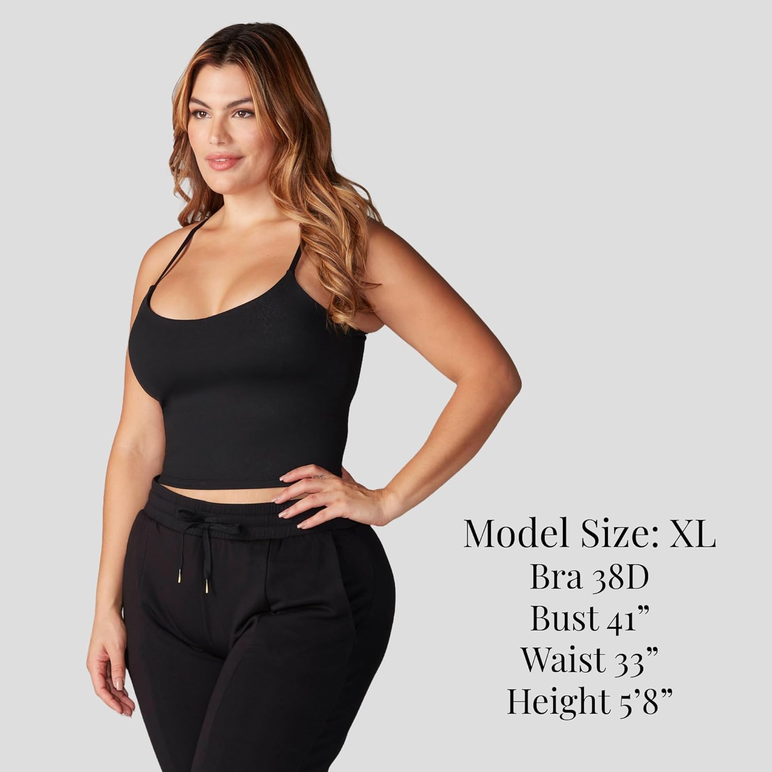 TAVI Women’s Cami Bra | Low to Medium Impact Activities | Adjustable Straps & Pads | Barre, Yoga, Pilates & Studio