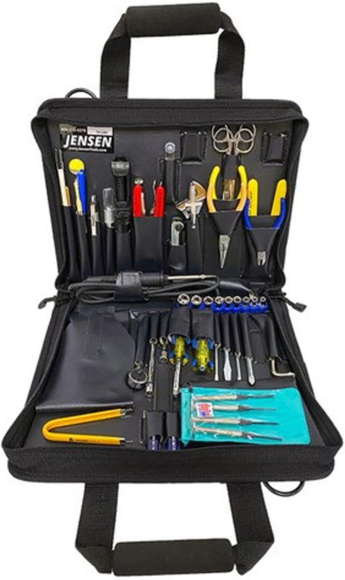 Jensen - Technicians Tool kit,50 Tools,Black cordura case