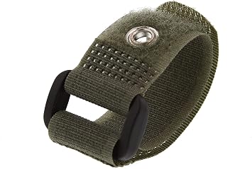 Secure 6 Inch Camouflage Green Cinch Straps with Eyelet - 5 Pack