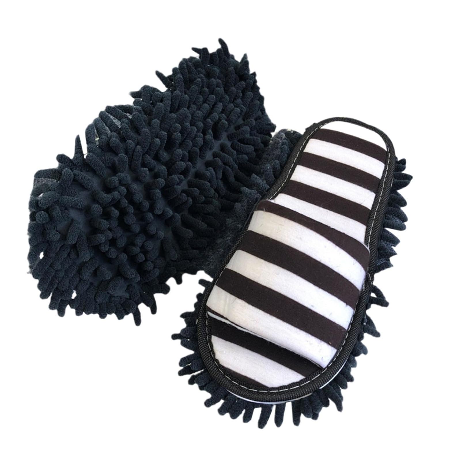 SFQEVHRZ Mop Slippers， Lazy Floor Dust Cleaning Shoes Clean Wipe The Open-toed Wiping Mopping(Color 5,S 35 38 feet)