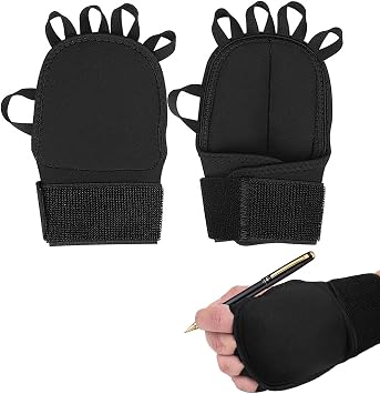 Hand Weights 1 Pair, Weighted Gloves for Tremors, Fine Motor Skills, Aid for Hand Tremors Control and Parkinsons Patients, Writing Stability & Hand Strengthening, Grip Strength Control, 0.5lb2, Black