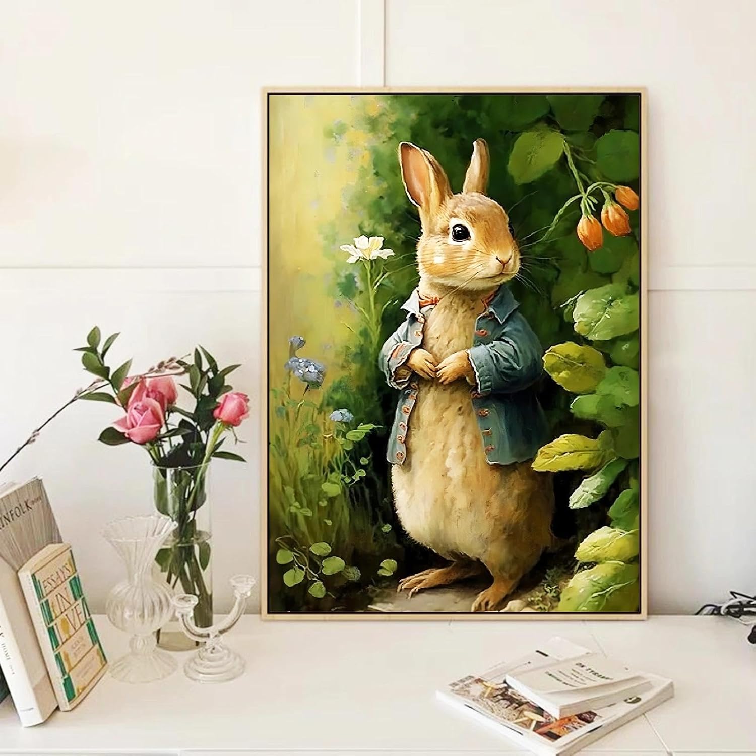JATOK Diamond Painting Kit for Adults, Storybook Garden Rabbit, 12 x 16 in image 5